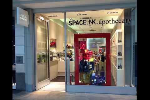 Space NK Christmas window display